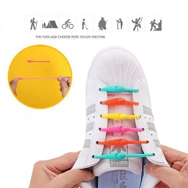 Tie-free Dawdler Shoelaces