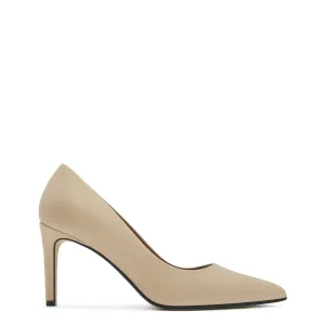 Vendôme Lianne beige calfskin leather pumps