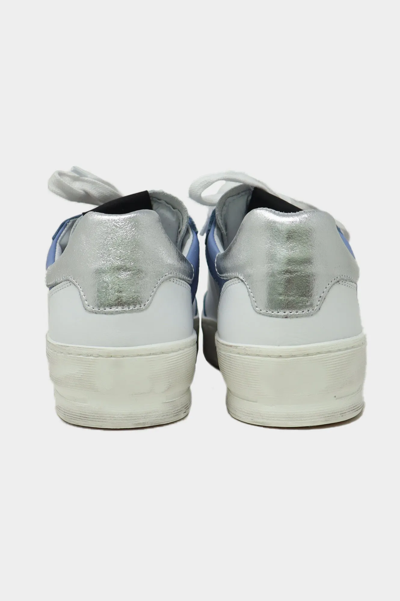 Vintage Effect Star Trainers | Blue/White