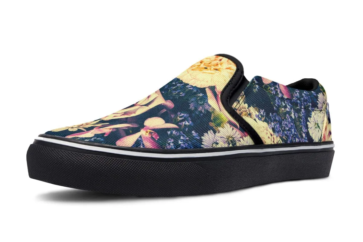 Vintage Flowers Slip on Shoes