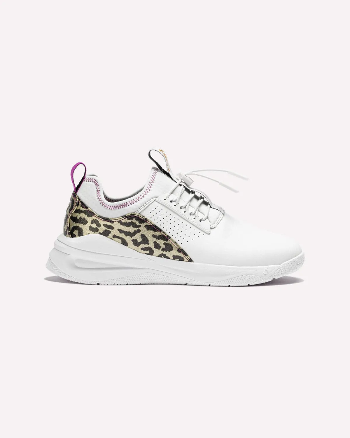 Women's Classic - White / Gold Leopard