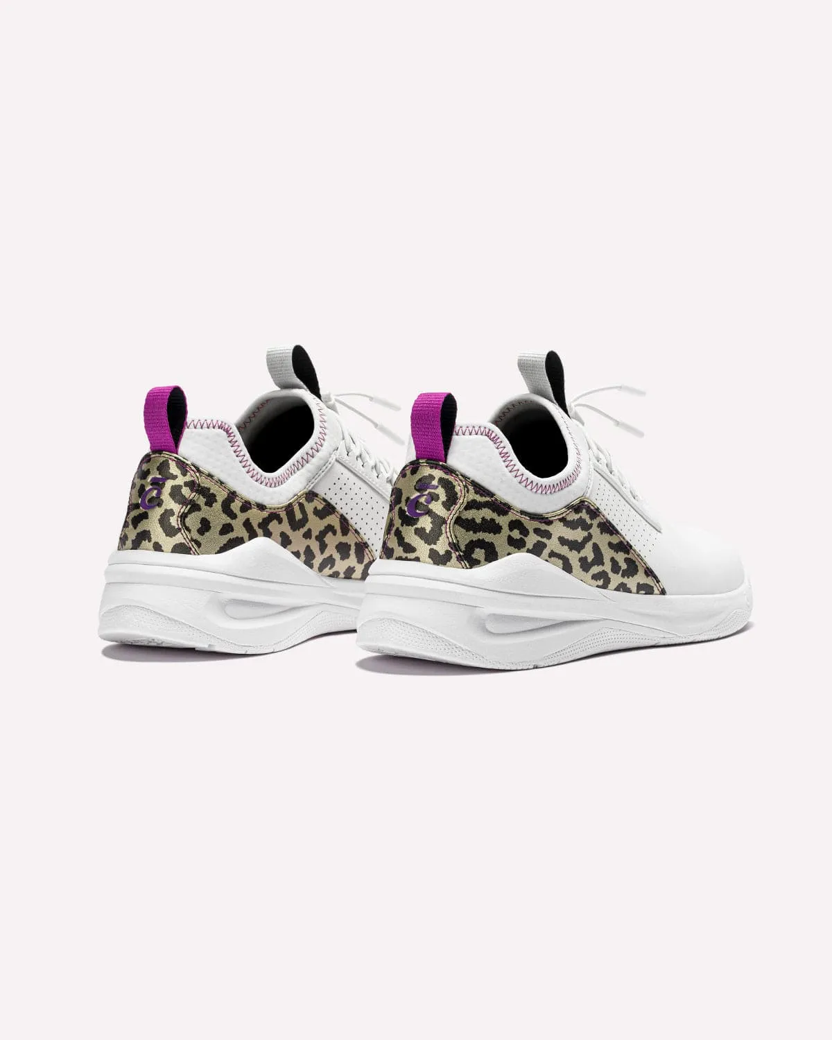 Women's Classic - White / Gold Leopard