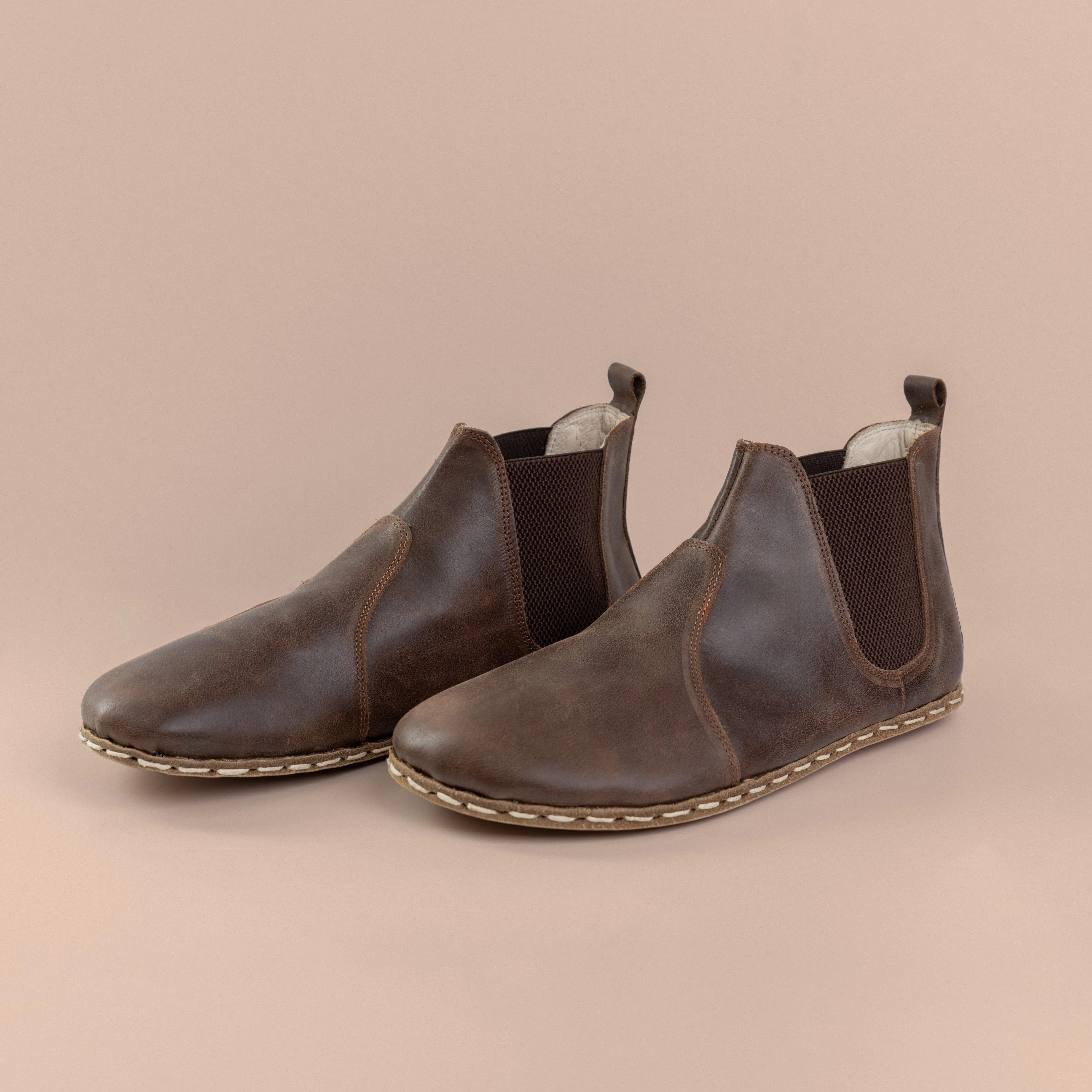 Women's Dark Brown Barefoot Chelsea Boots