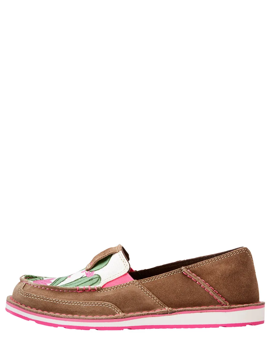 Women's Rugged West Cactus Print Cruiser Shoes